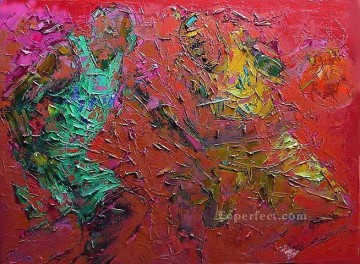 basketball 02 with palette knife Oil Paintings